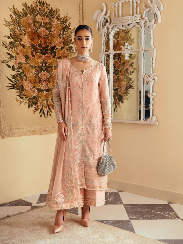 Gulaal | Embroidered Chiffon 23 | ROSALIE GL-EC-23V1-03 -  Gulaal Formal - Original Designer Dress - House of Maryam
