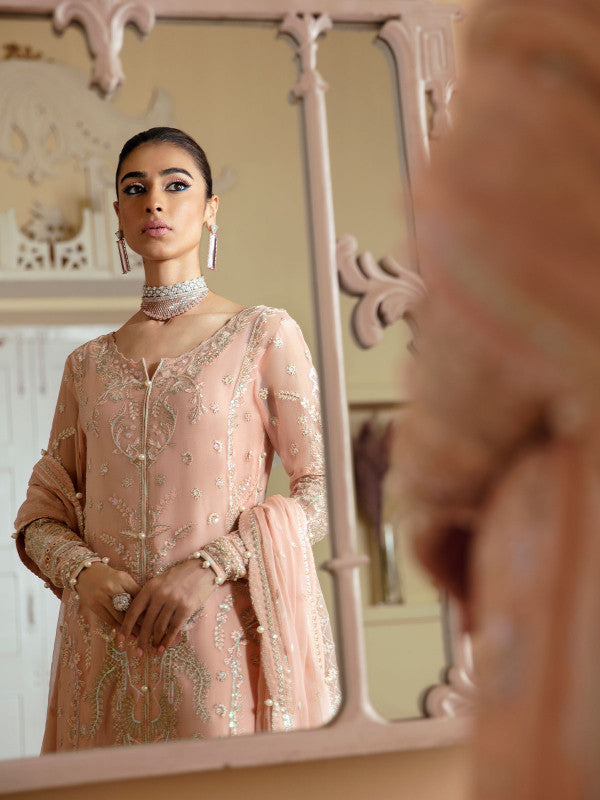 Gulaal | Embroidered Chiffon 23 | ROSALIE GL-EC-23V1-03 -  Gulaal Formal - Original Designer Dress - House of Maryam