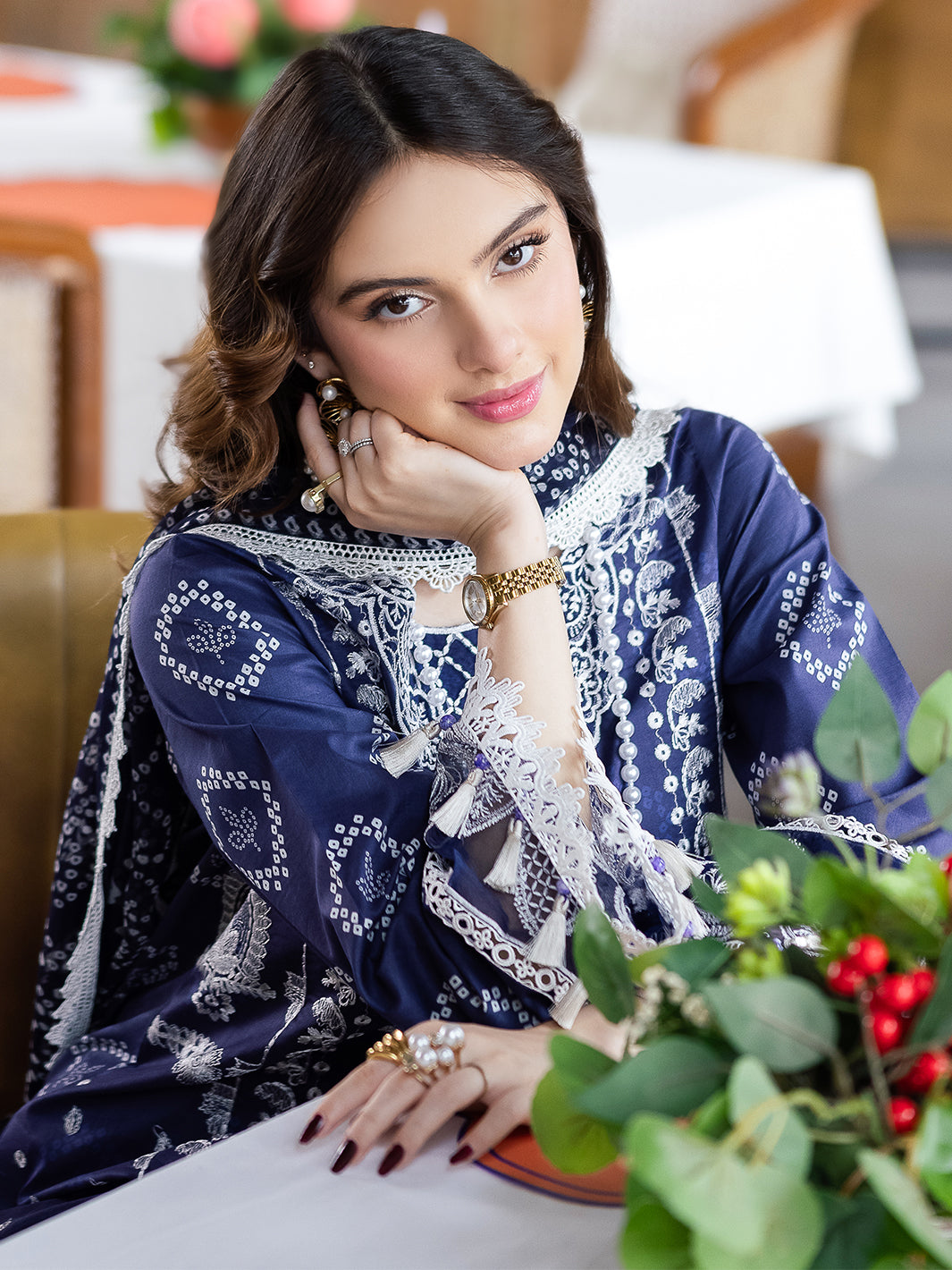 Mahnur | After Hours Luxury Lawn 25 | Garden Glee -  Mahnur Ladies Clothes - Original Designer Dress - House of Maryam