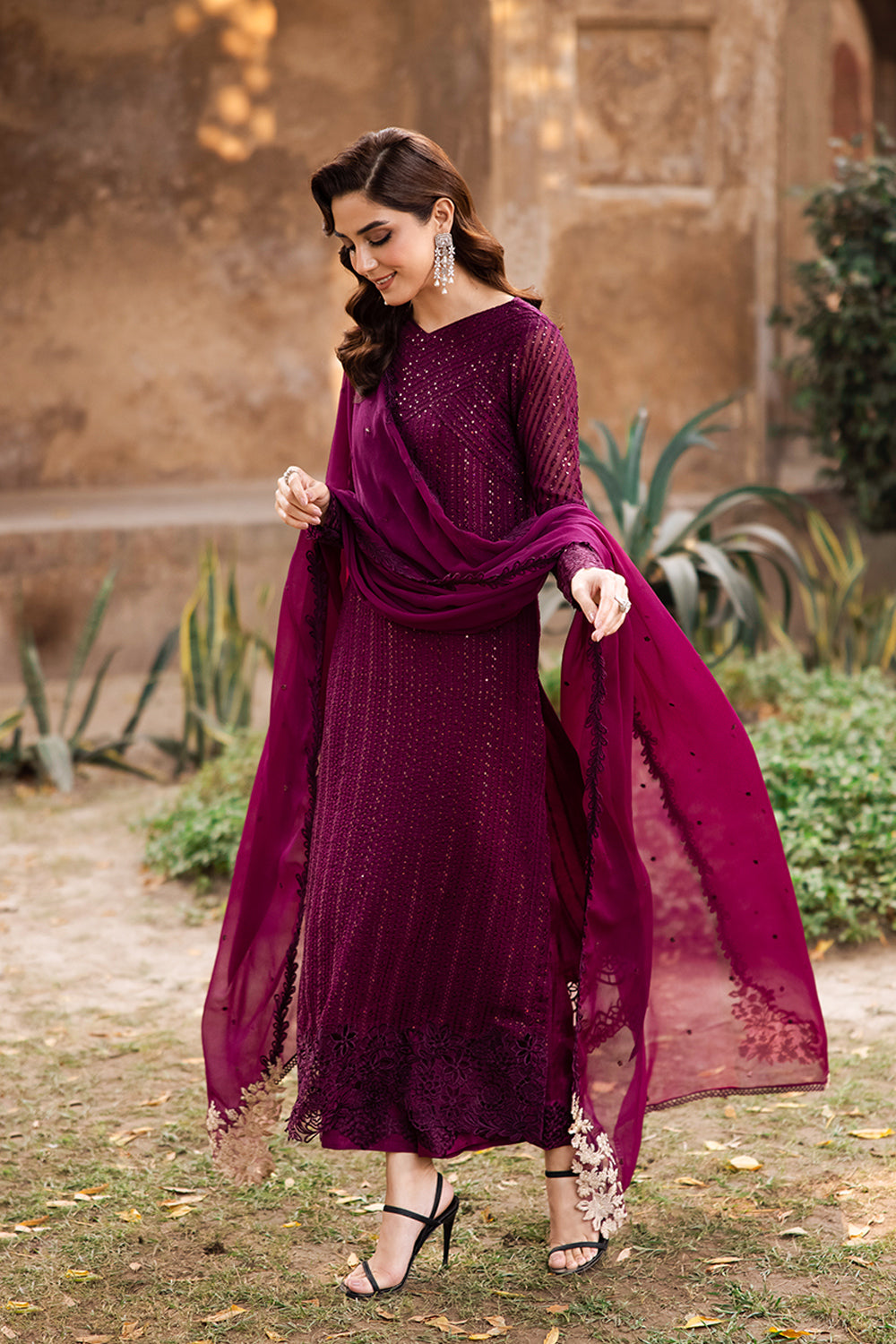 Azure | Luxe Formals | Garnet Majesty -  Azure Ladies Clothes - Original Designer Dress - House of Maryam