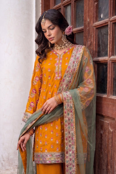 Charizma | Festive Pret | 3-PC Embroidered Raw Silk CMA-6-356