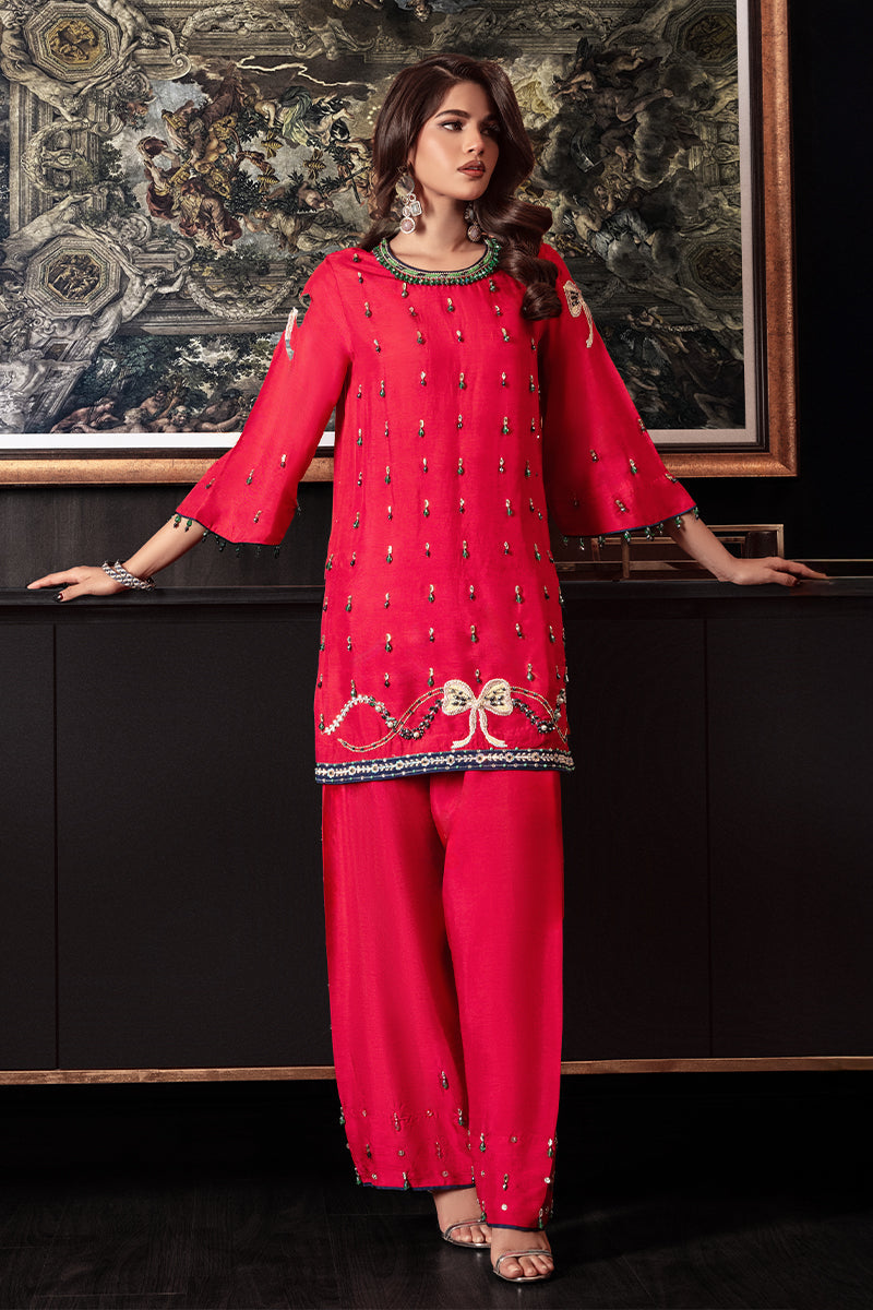 Wardha Saleem | Zimal Silk Edit | Sylvie -  Wardha Saleem Ladies Clothes - Original Designer Dress - House of Maryam
