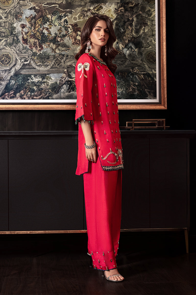 Wardha Saleem | Zimal Silk Edit | Sylvie -  Wardha Saleem Ladies Clothes - Original Designer Dress - House of Maryam