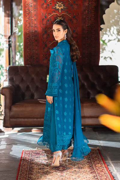 Azure | Embroidered Formals | Gilded Sea -  Azure Formal - Original Designer Dress - House of Maryam