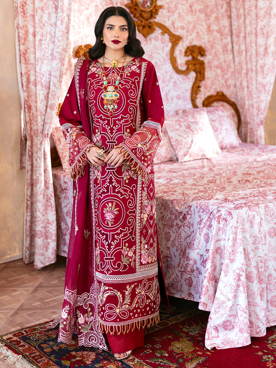 Mahnur | Sophie Luxury Lawn 25 | Ginny -  Mahnur Ladies Clothes - Original Designer Dress - House of Maryam