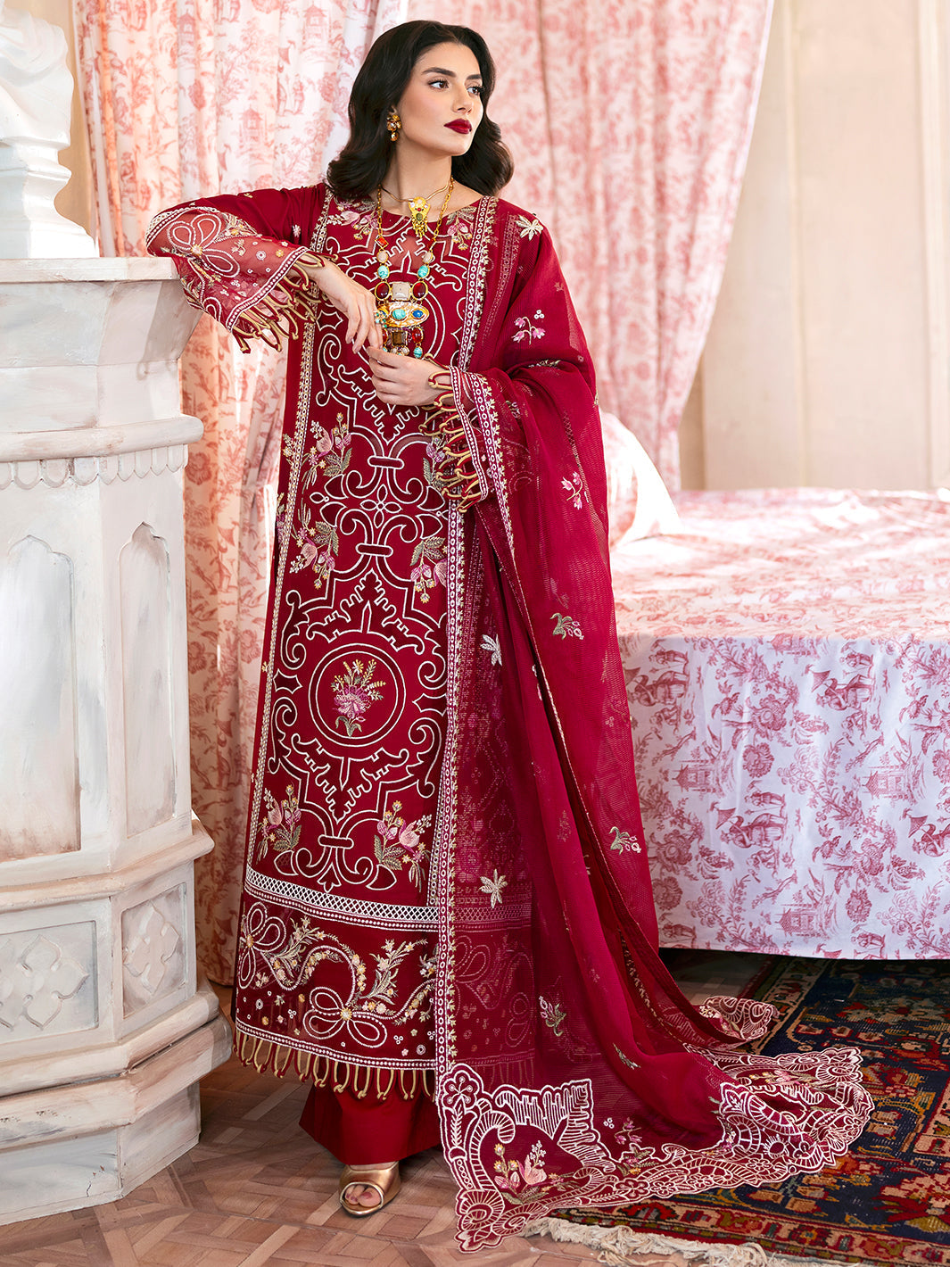 Mahnur | Sophie Luxury Lawn 25 | Ginny -  Mahnur Ladies Clothes - Original Designer Dress - House of Maryam