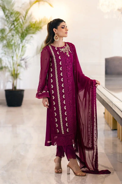 Azure | Embroidered Ensembles 23 | Glooming Diva -  Azure Formal - Original Designer Dress - House of Maryam