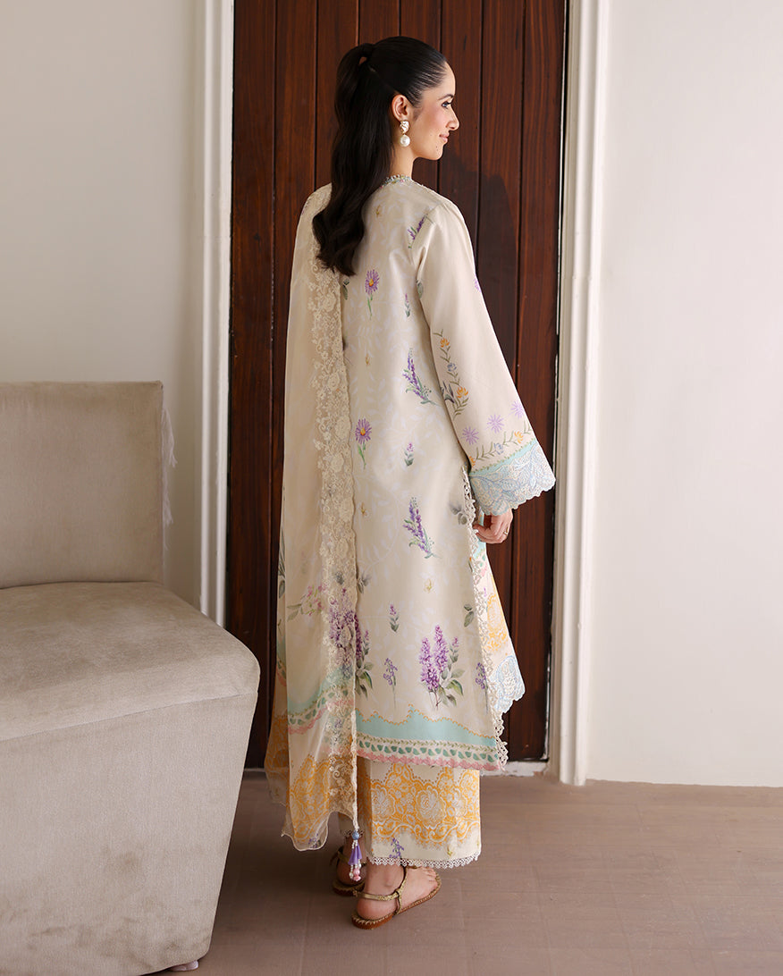 Roheenaz | Sunlit Tales Printed Embroidered Edit | Glowleaf, image 2