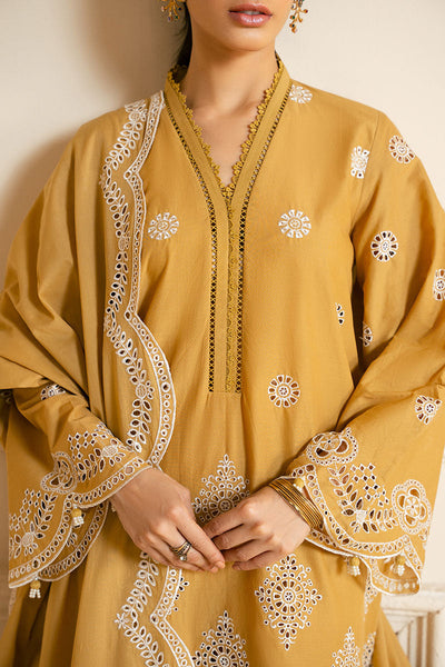 Cross Stitch | Exclusive Pret | Meadow Gold-3PC (Shirt, Trouser & Dupatta)