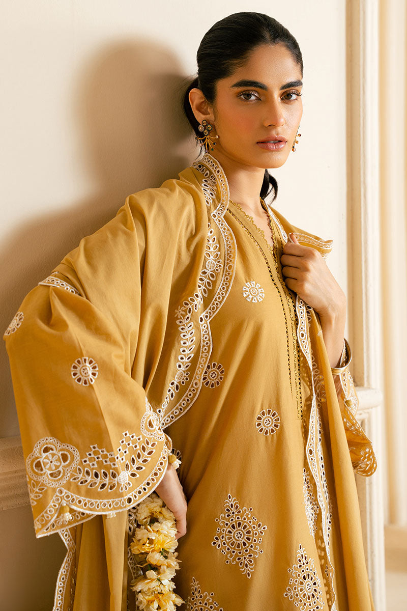 Cross Stitch | Exclusive Pret | Meadow Gold-3PC (Shirt, Trouser & Dupatta), image 3