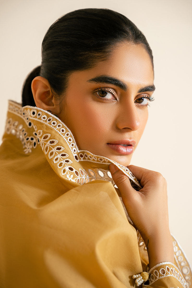 Cross Stitch | Exclusive Pret | Meadow Gold-3PC (Shirt, Trouser & Dupatta), image 5