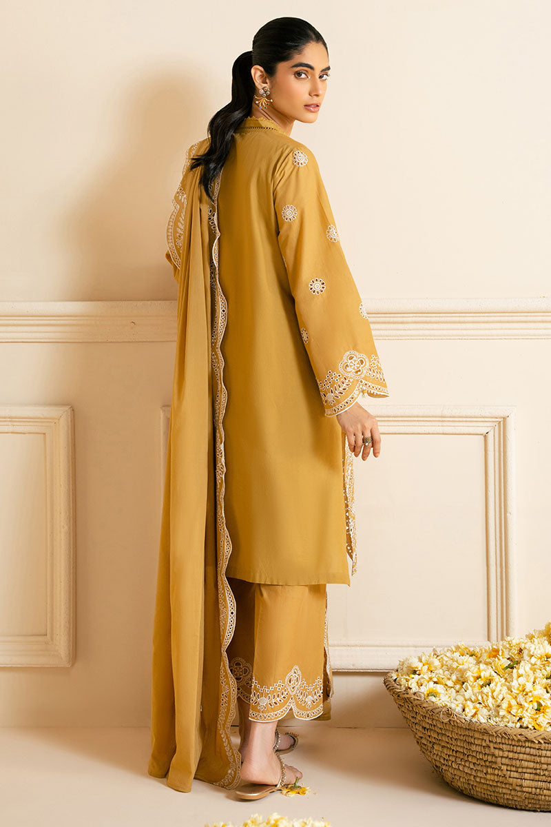 Cross Stitch | Exclusive Pret | Meadow Gold-3PC (Shirt, Trouser & Dupatta), image 7