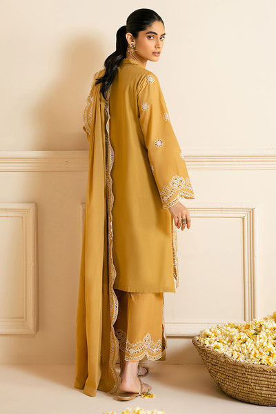 Cross Stitch | Exclusive Pret | Meadow Gold-3PC (Shirt, Trouser & Dupatta)