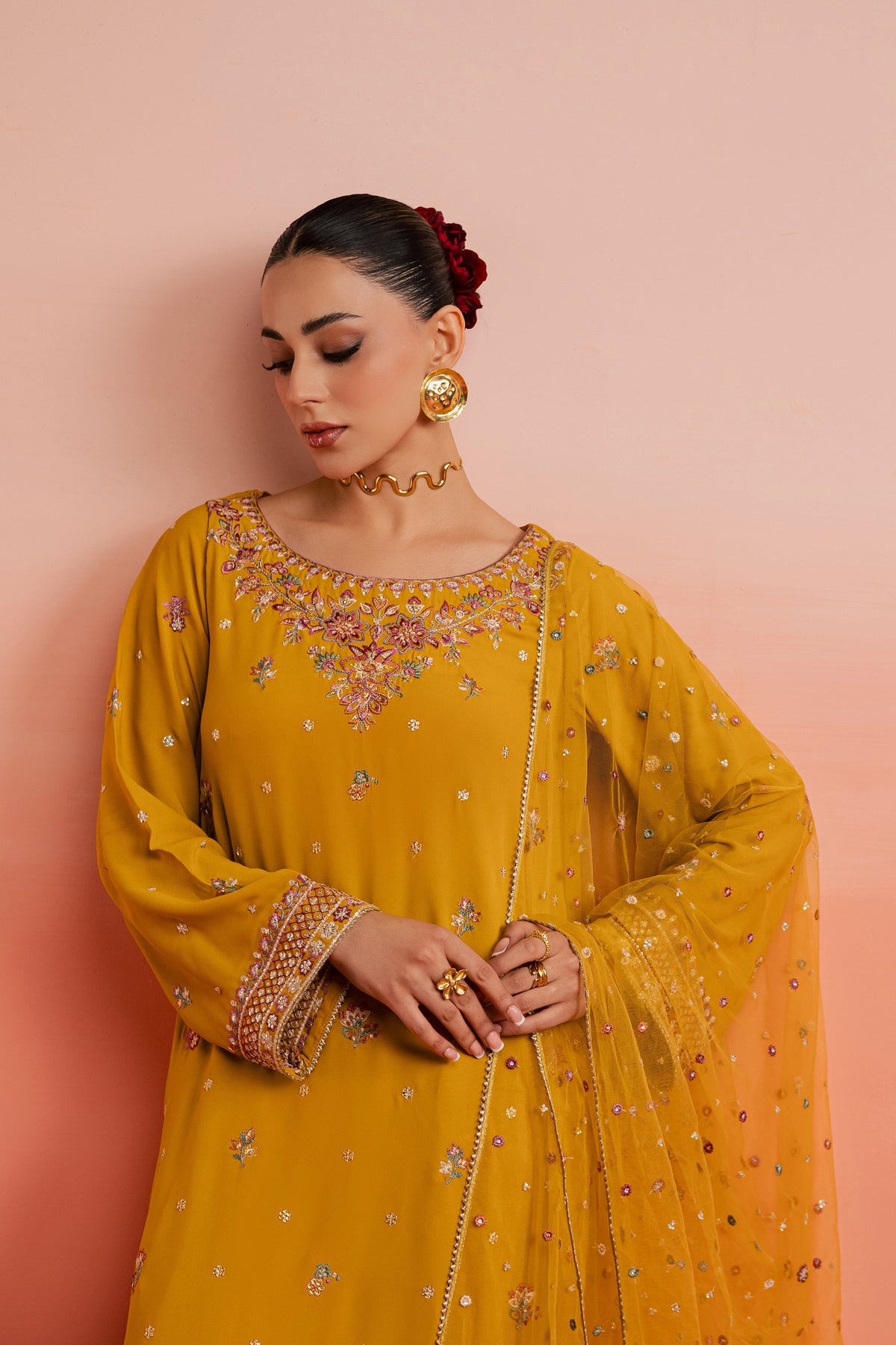 Batik | Gulmohar Festive Eid Edit 26' | Golden Glow 3Pc-2