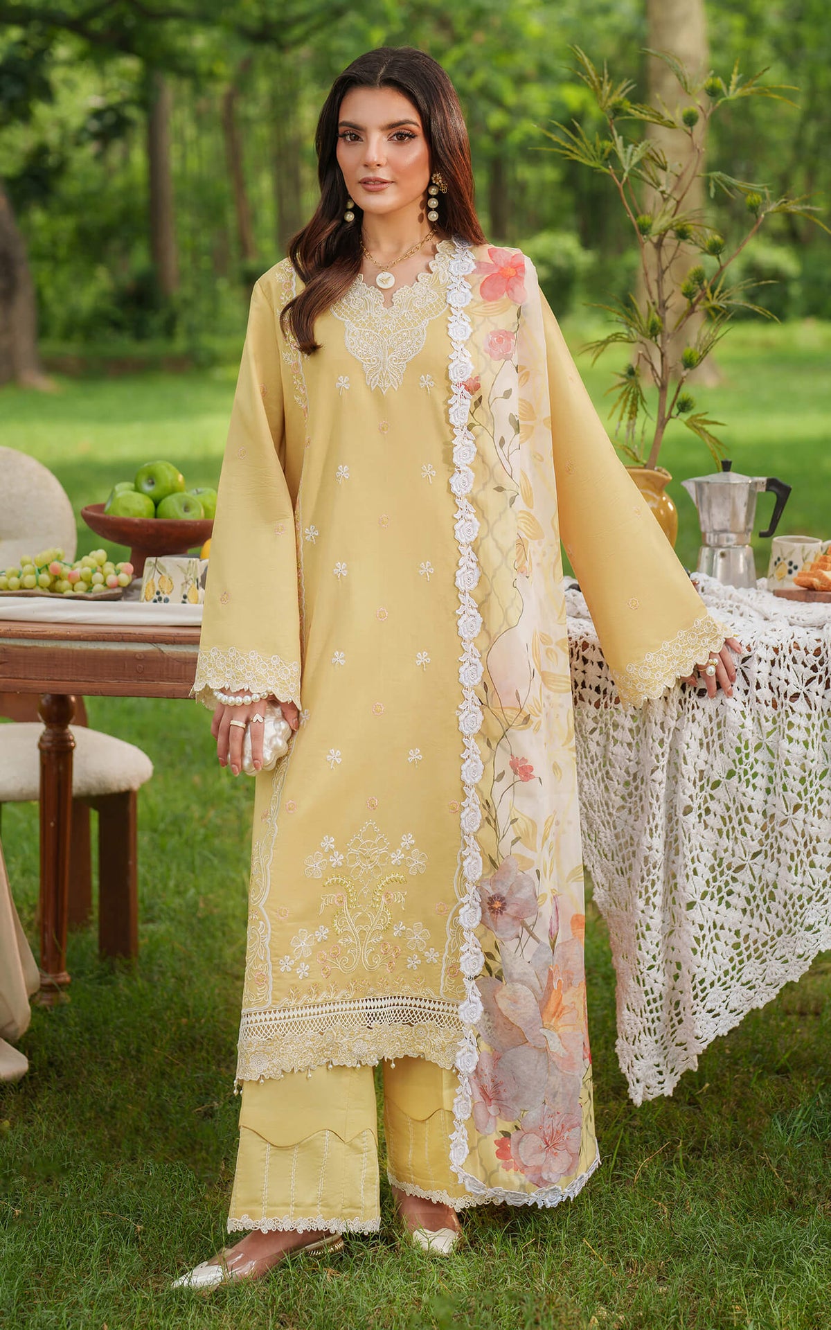 Asifa and Nabeel | Eden Cambric 25 | Golden Dust ECU25-10 -  Asifa and Nabeel Ladies Clothes - Original Designer Dress - House of Maryam