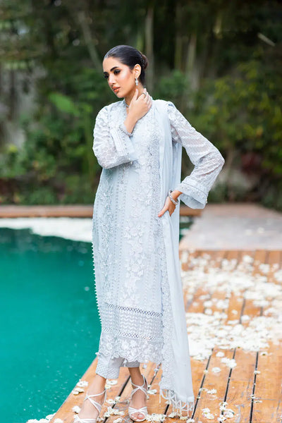 Azure | Embroidered Formals | Granite Grace -  Azure Formal - Original Designer Dress - House of Maryam