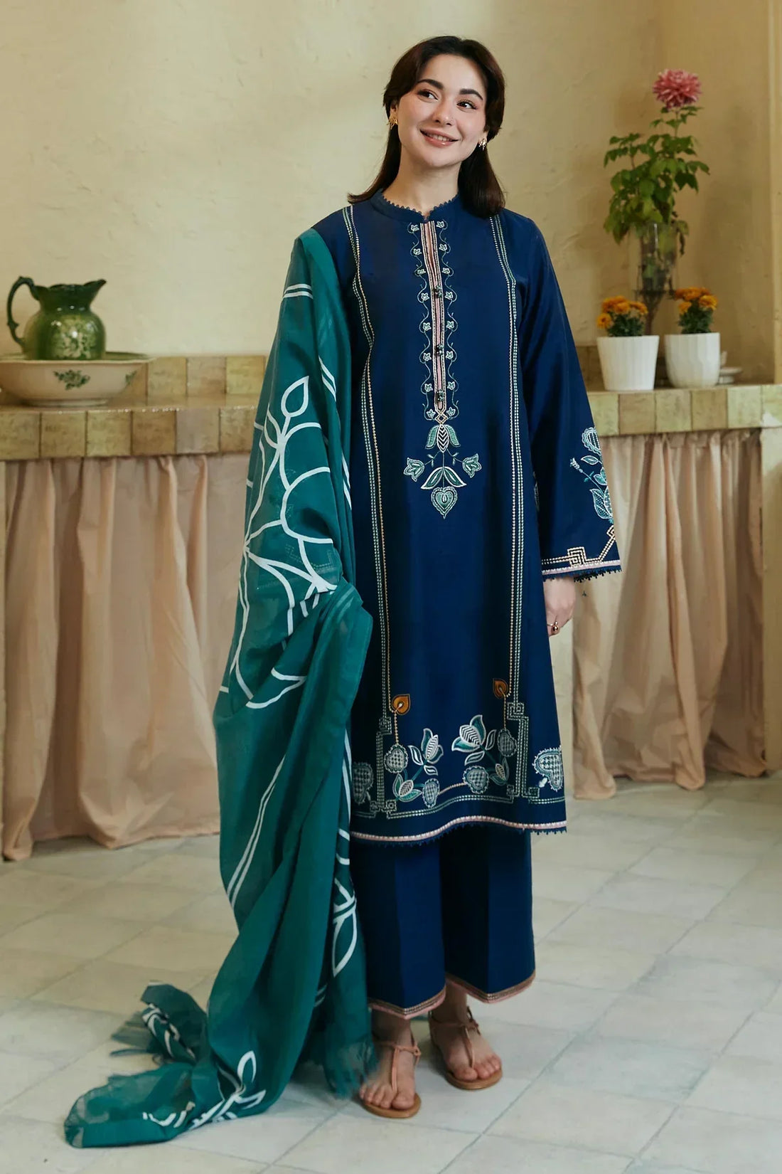 Zara Shahjahan | Coco Lawn 24 | GUL MOHAR-3B -  Zara Shahjahan Luxury -  House of Maryam
