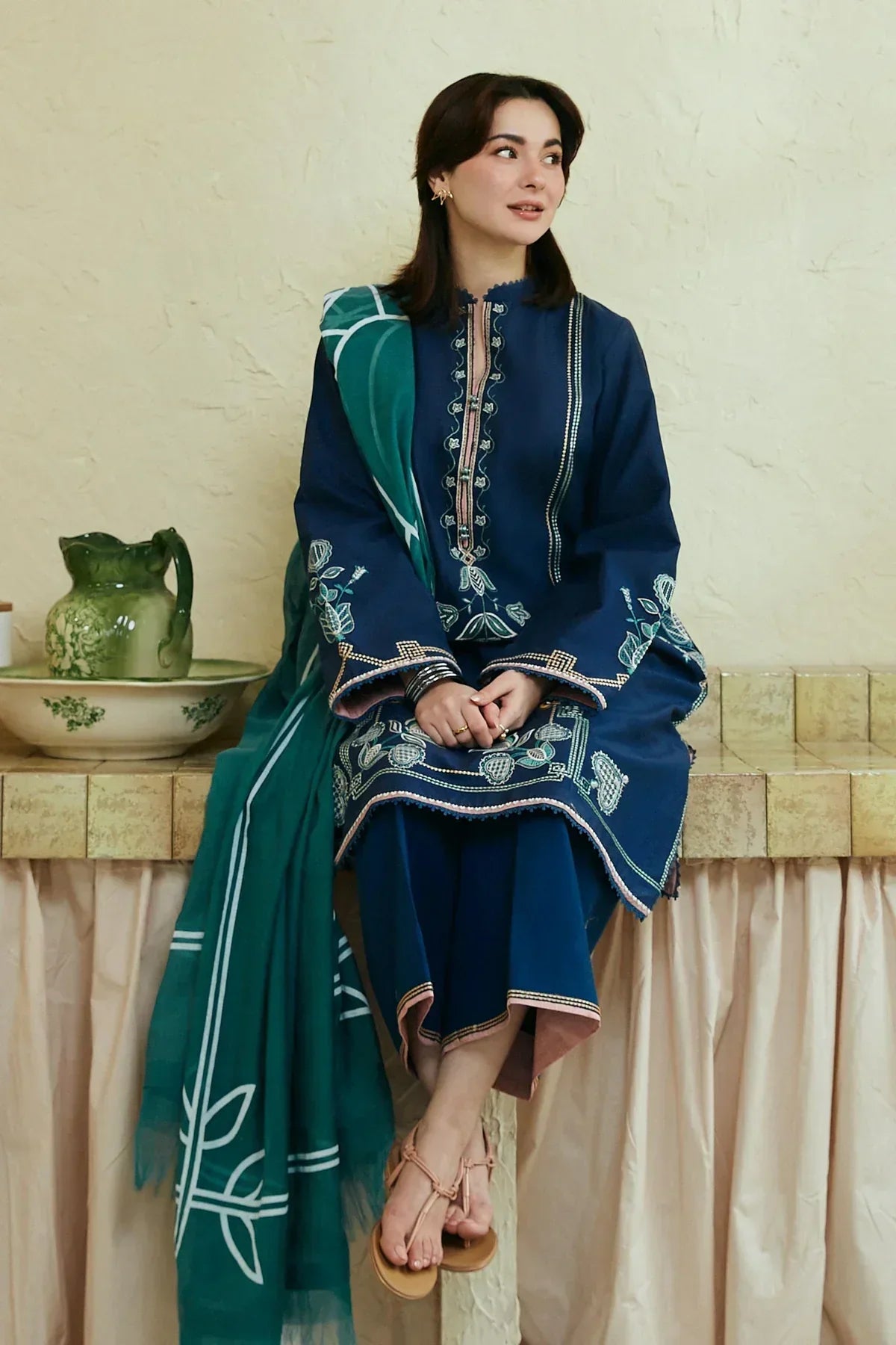 Zara Shahjahan | Coco Lawn 24 | GUL MOHAR-3B -  Zara Shahjahan Luxury -  House of Maryam