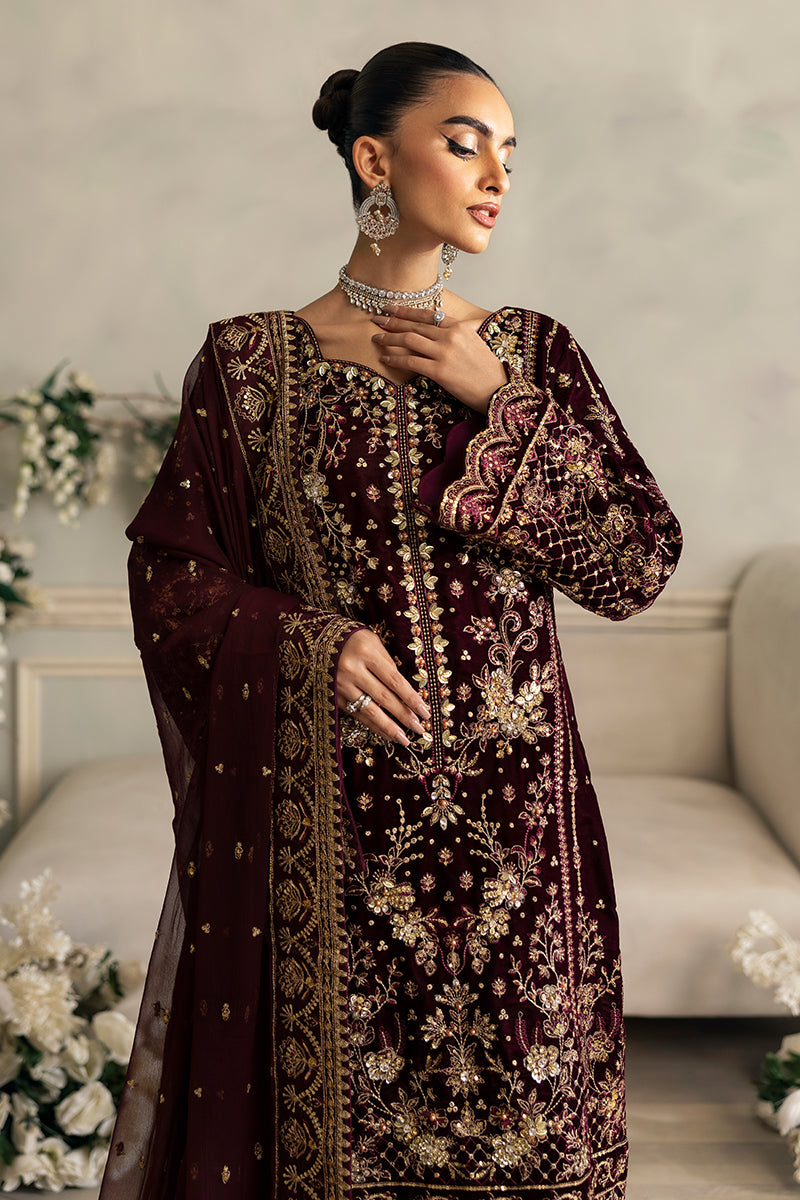 Gulaal | Celeste Velvet 24 | Ember by Designer Gulaal - House of Maryam - Pakistani Designer Ethnic Wear in {{ shop.shopifyCountryName }}