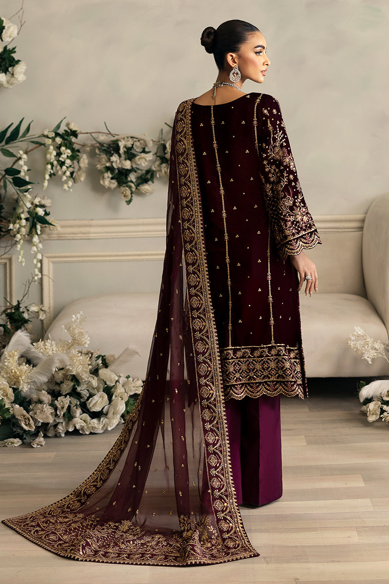 Gulaal | Celeste Velvet 24 | Ember by Designer Gulaal - House of Maryam - Pakistani Designer Ethnic Wear in {{ shop.shopifyCountryName }}