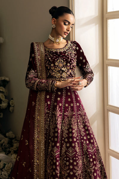 Gulaal | Celeste Velvet 24 | Carmine -  Gulaal Ladies Clothes - Original Designer Dress - House of Maryam