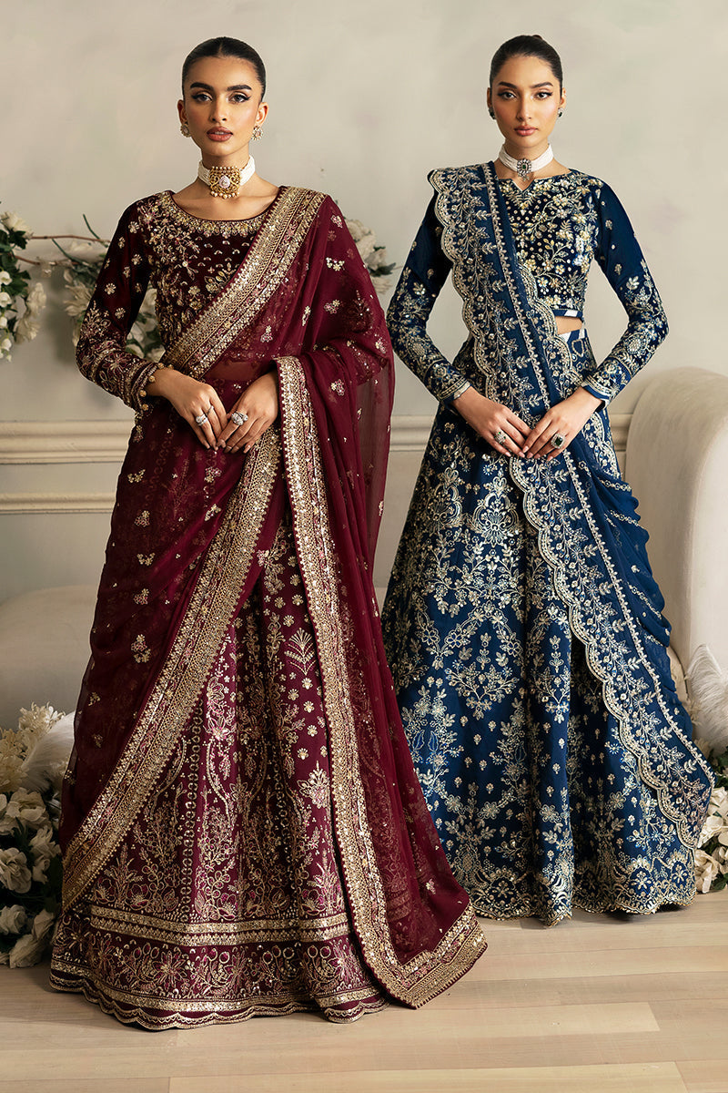 Gulaal | Celeste Velvet 24 | Carmine -  Gulaal Ladies Clothes - Original Designer Dress - House of Maryam