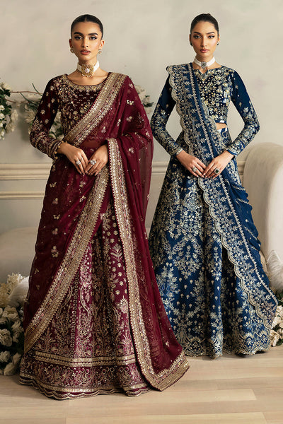 Gulaal | Celeste Velvet 24 | Carmine -  Gulaal Ladies Clothes - Original Designer Dress - House of Maryam