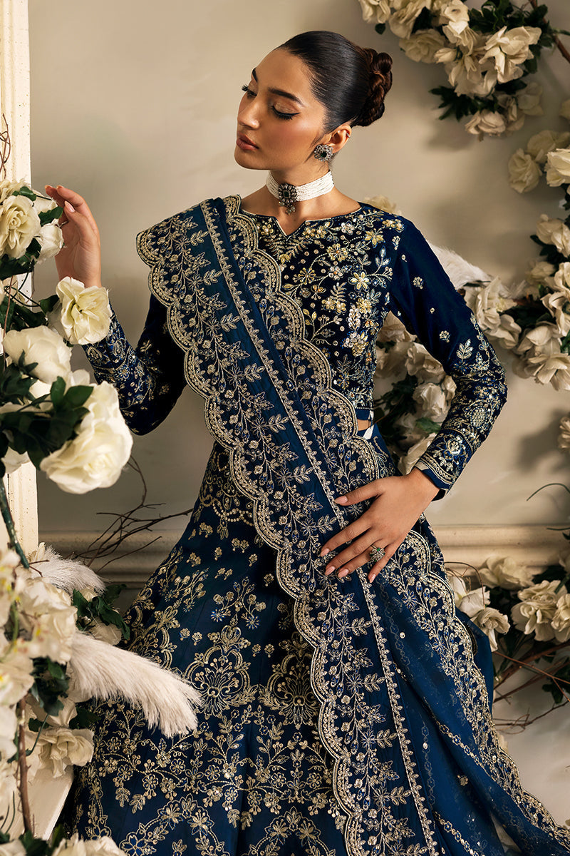 Gulaal | Celeste Velvet 24 | Haze -  Gulaal Ladies Clothes - Original Designer Dress - House of Maryam