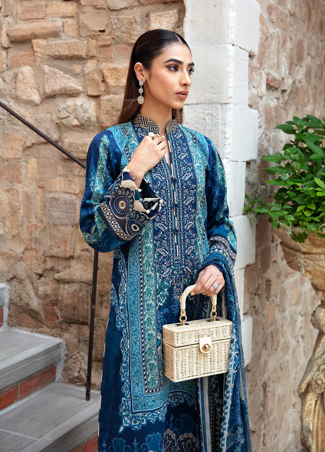 Gulaal | Springtime Ballet | AZUR (GL-L-24V1-08) -  Gulaal Luxury -  House of Maryam