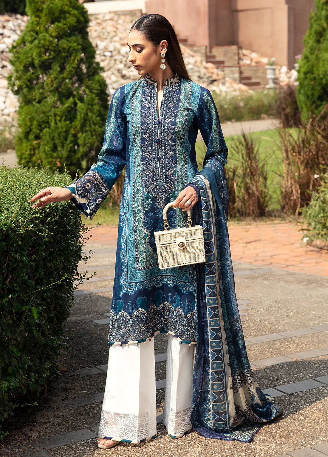 Gulaal | Springtime Ballet | AZUR (GL-L-24V1-08) -  Gulaal Luxury -  House of Maryam