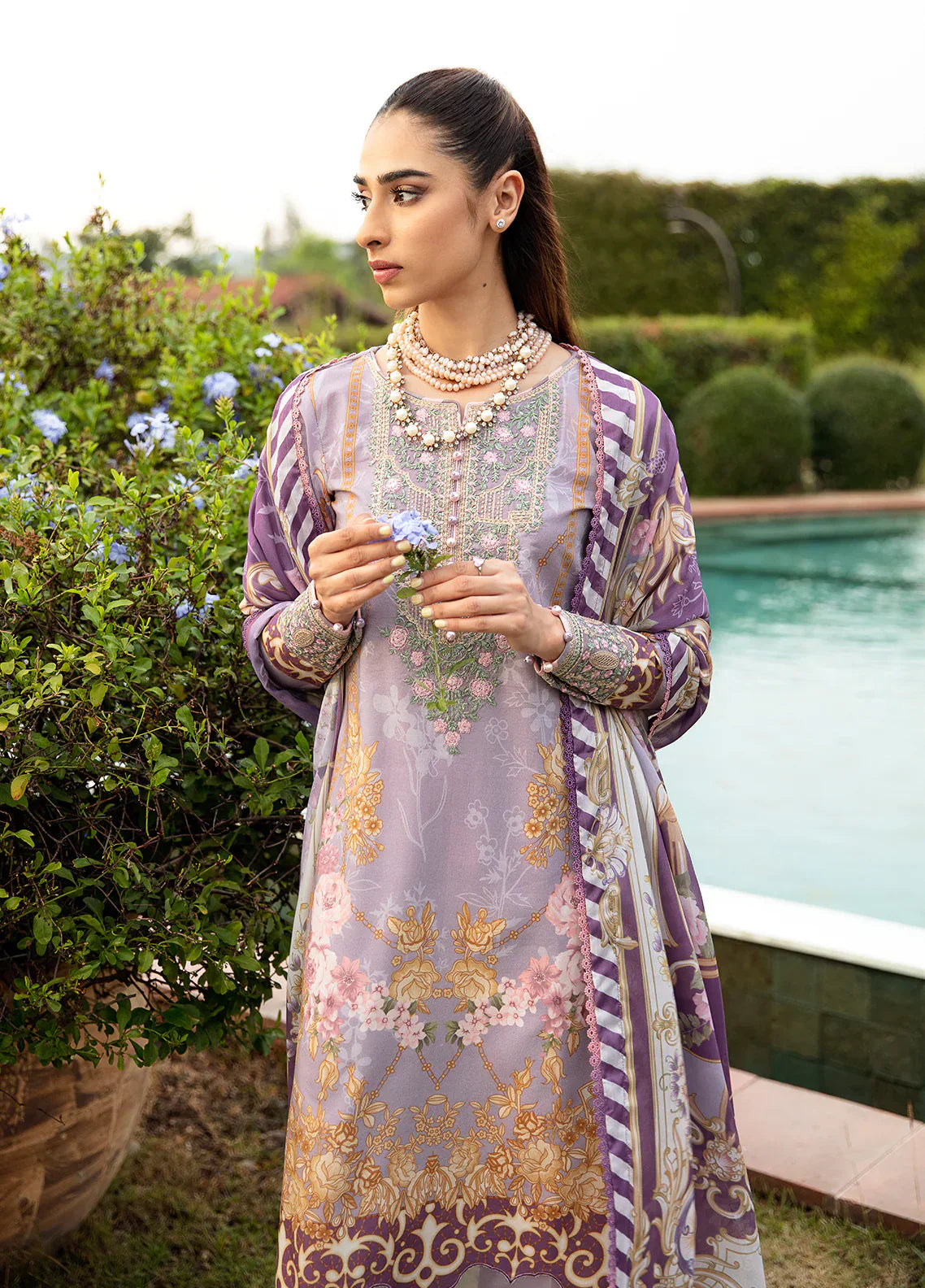 Gulaal | Springtime Ballet | LAVANDE (GL-L-24V1-05) -  Gulaal Luxury - Original Designer Dress - House of Maryam