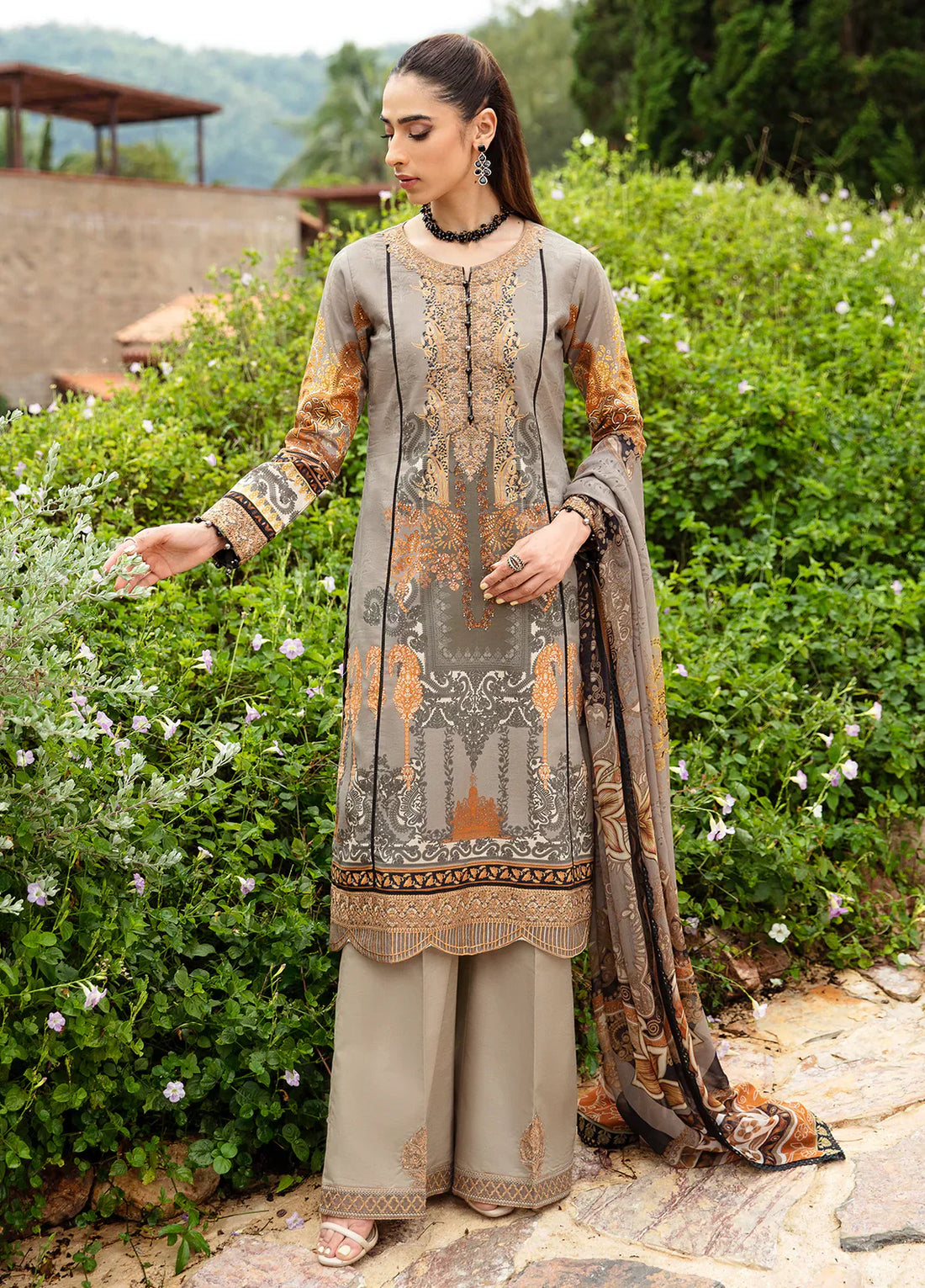 Gulaal | Springtime Ballet | AMIRAT (GL-L-24V1-07) -  Gulaal Luxury -  House of Maryam