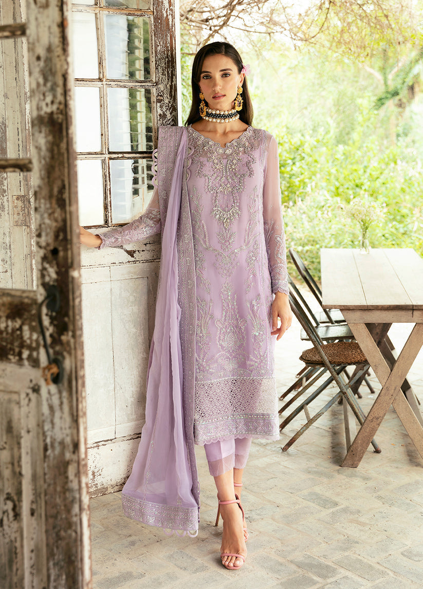 Gulaal | Embroidered Chiffon Eid Collection | VIOLA by Designer Gulaal - House of Maryam - Pakistani Designer Ethnic Wear in {{ shop.shopifyCountryName }}