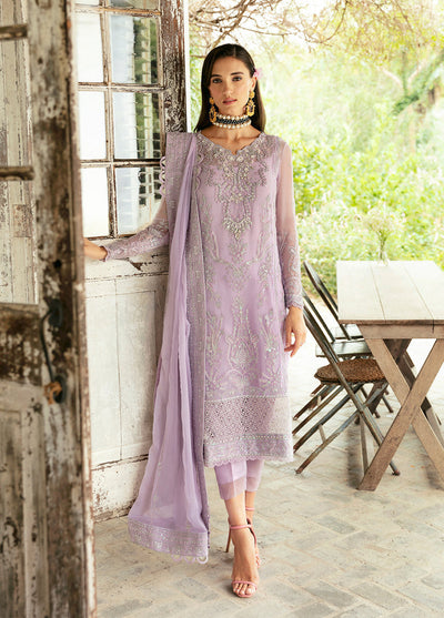 Gulaal | Embroidered Chiffon Eid Collection | VIOLA -  Gulaal Formal - Original Designer Dress - House of Maryam