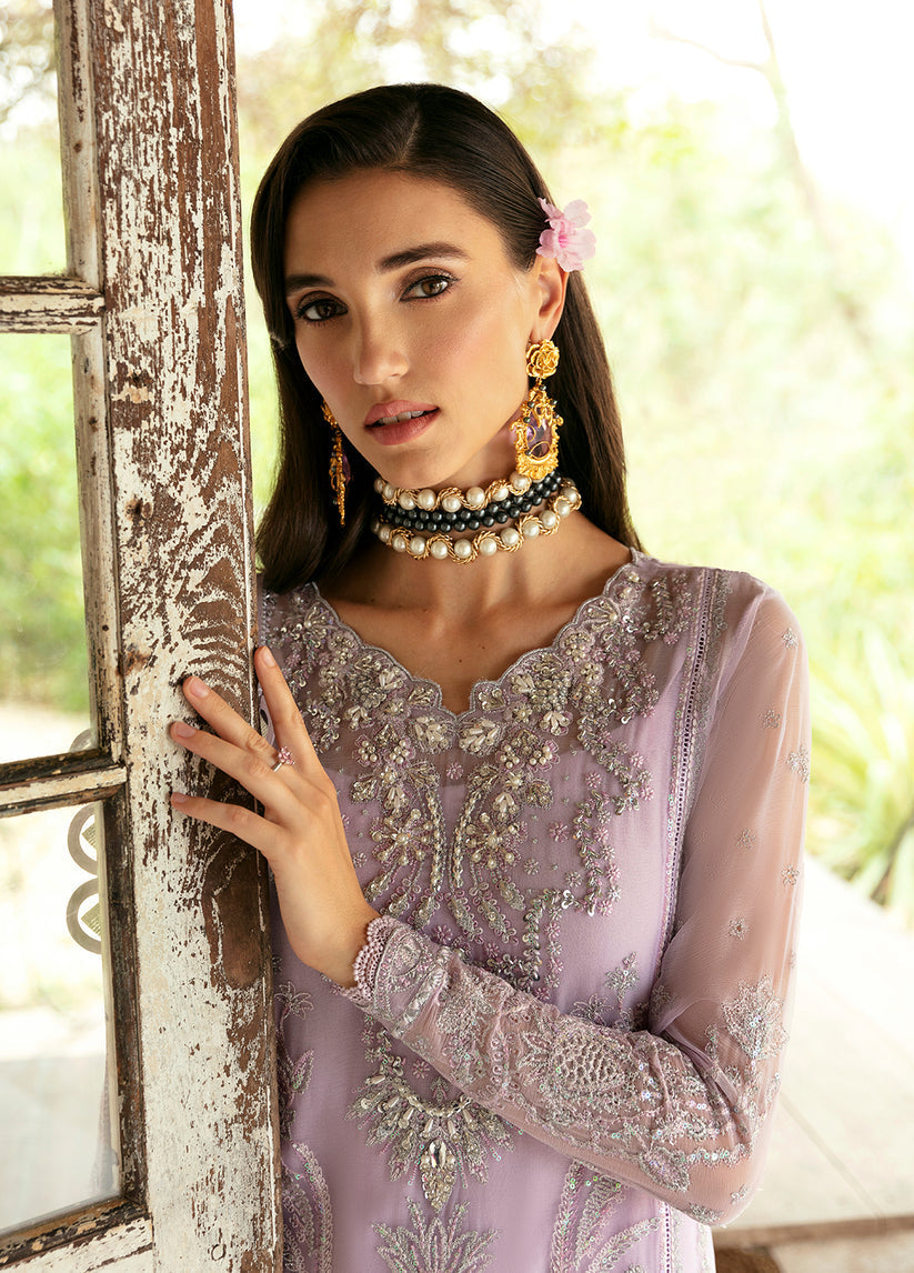 Gulaal | Embroidered Chiffon Eid Collection | VIOLA -  Gulaal Formal - Original Designer Dress - House of Maryam