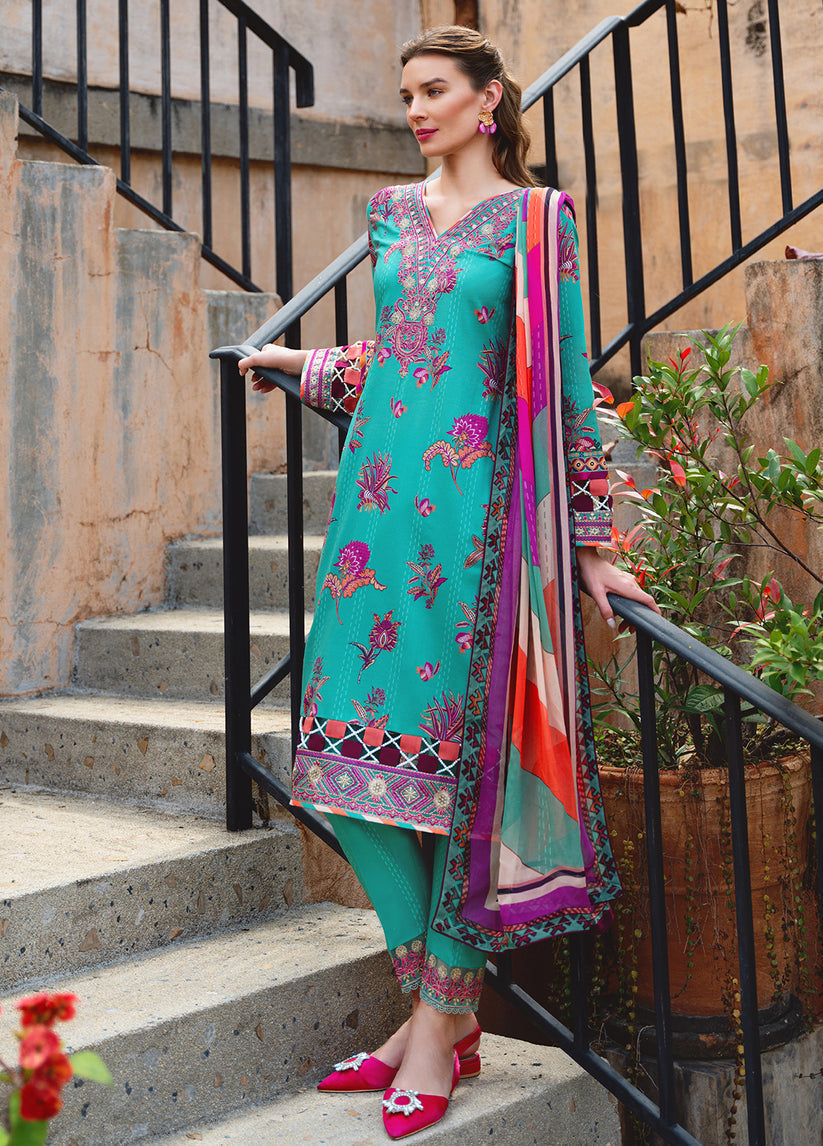 Gulaal | The Enchanted Garden | Almeria -  Gulaal Luxury - Original Designer Dress - House of Maryam