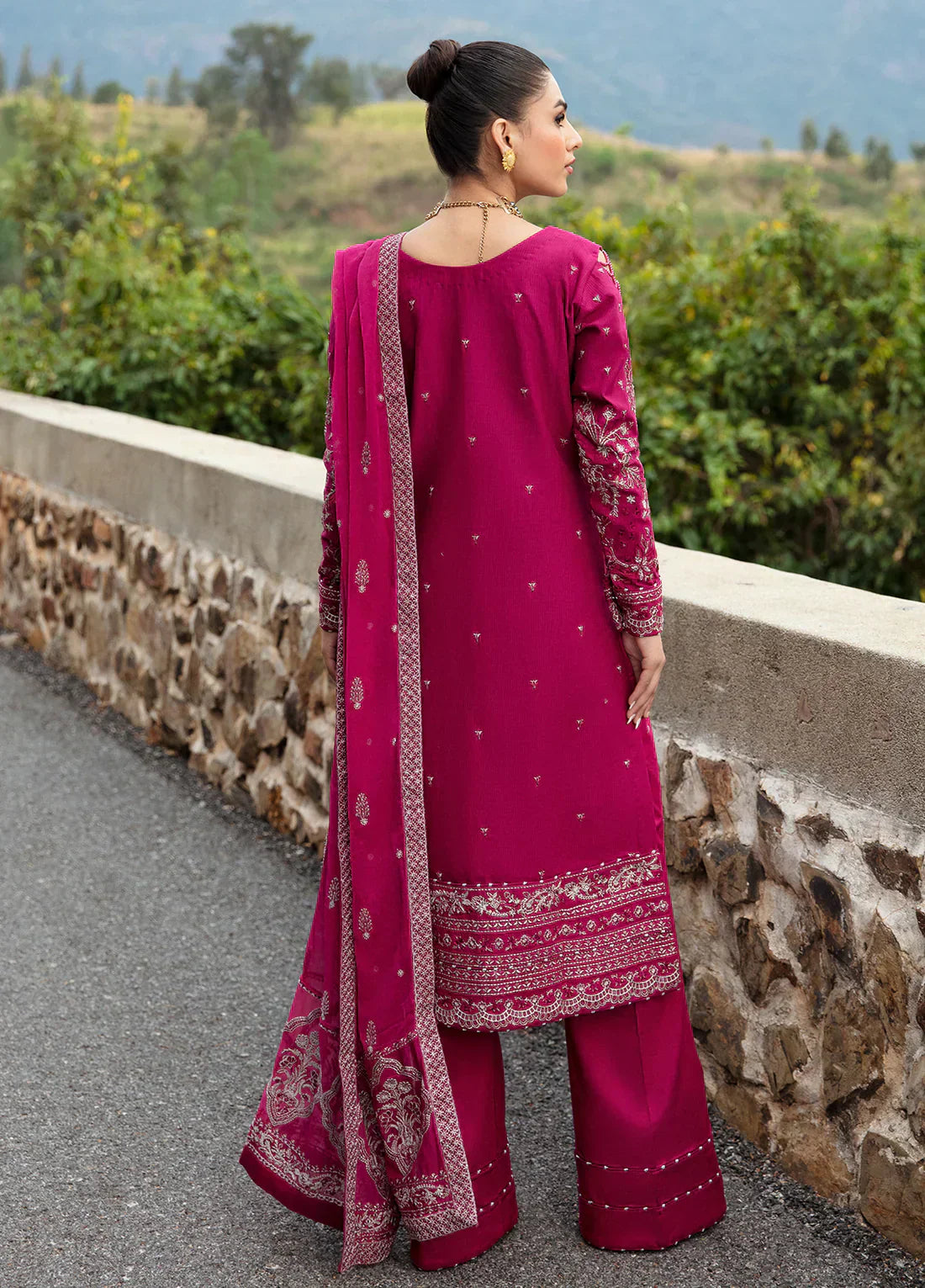 Gulaal | Luxury Lawn 24 | ARMERIA (GL-LL-24V1-02) -  Gulaal Luxury - Original Designer Dress - House of Maryam