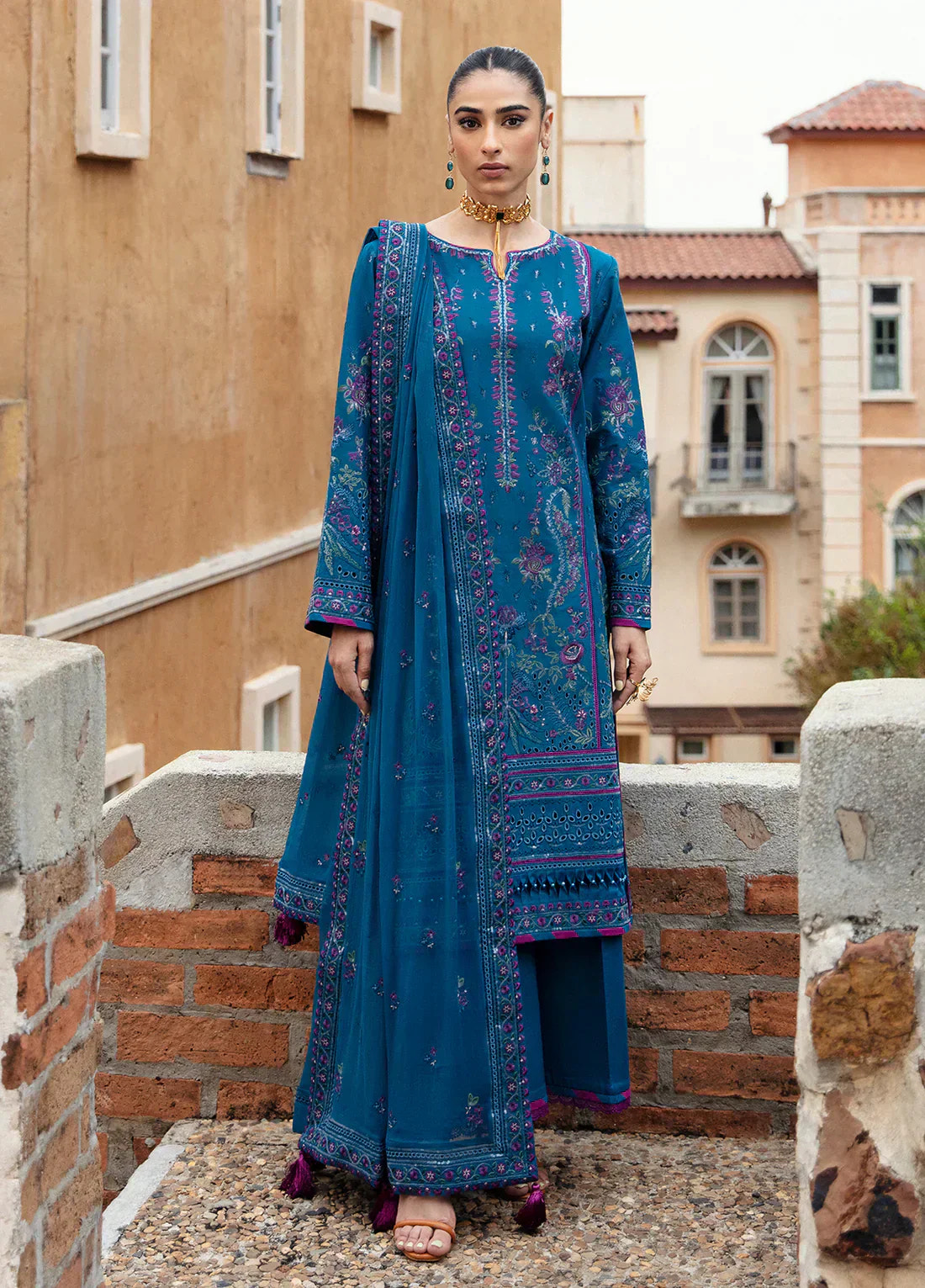 Gulaal | Luxury Lawn 24 | FELICIA (GL-LL-24V1-04) -  Gulaal Luxury - Original Designer Dress - House of Maryam