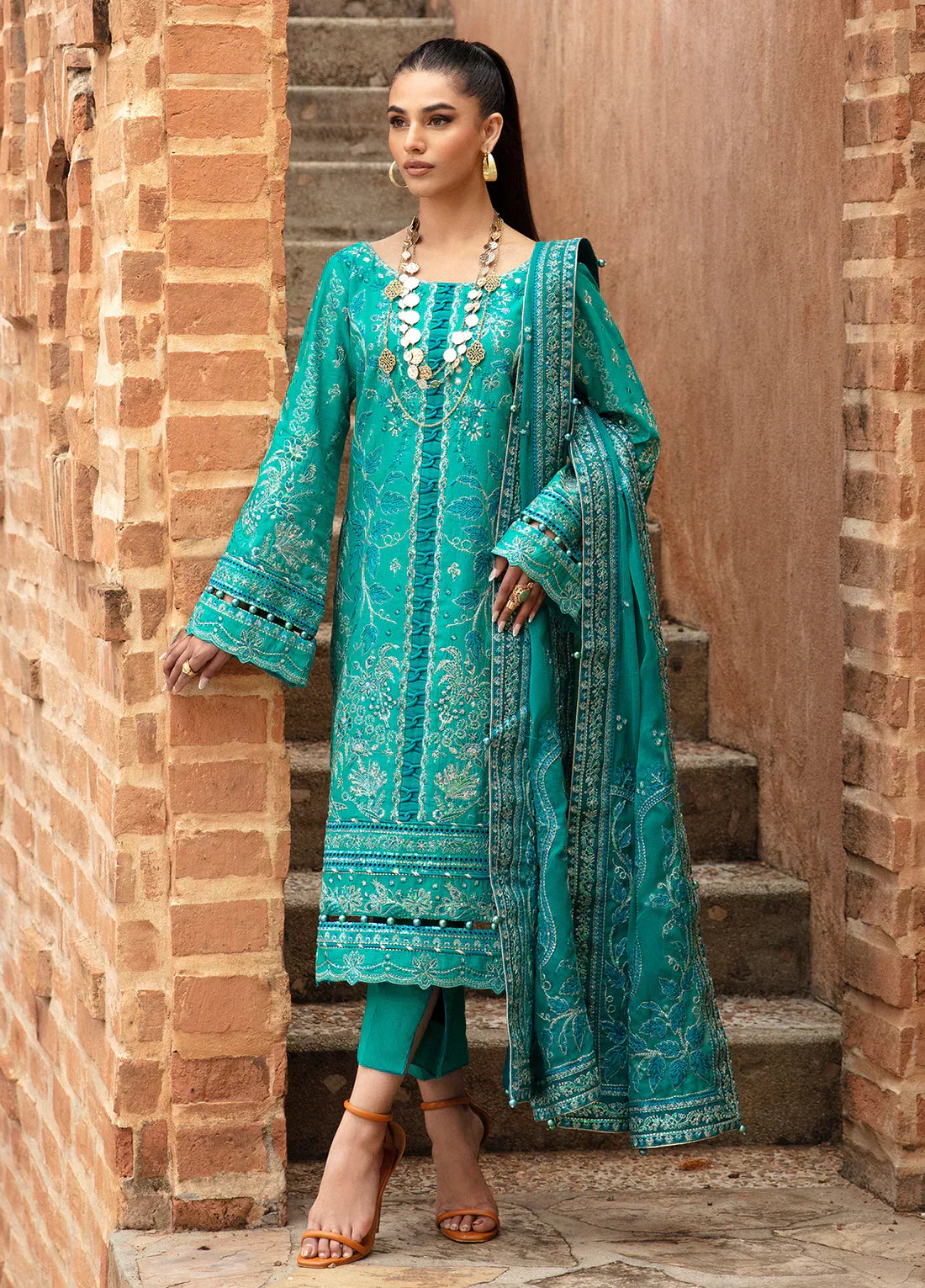 Gulaal | Luxury Lawn 24 | CIANA (GL-LL-24V1-08) -  Gulaal Luxury - Original Designer Dress - House of Maryam