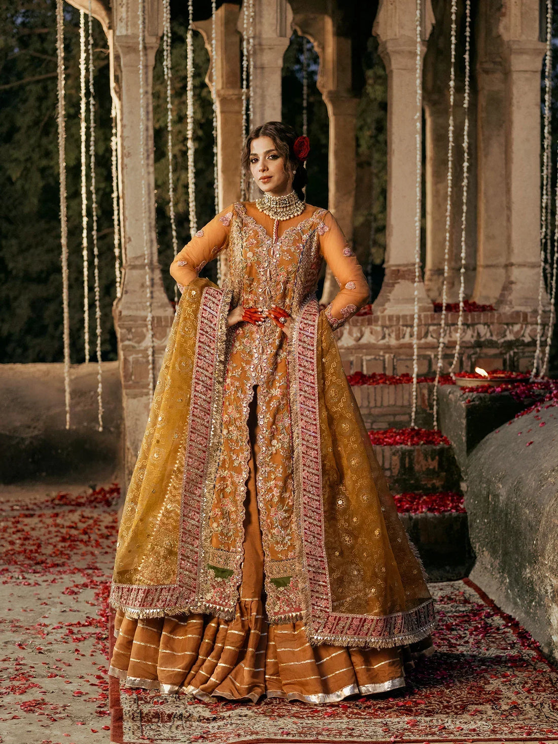 Maryam Hussain | Gulaab Wedding Formals 24 | Sandli by Designer Maryam Hussain - House of Maryam - Pakistani Designer Ethnic Wear in {{ shop.shopifyCountryName }}