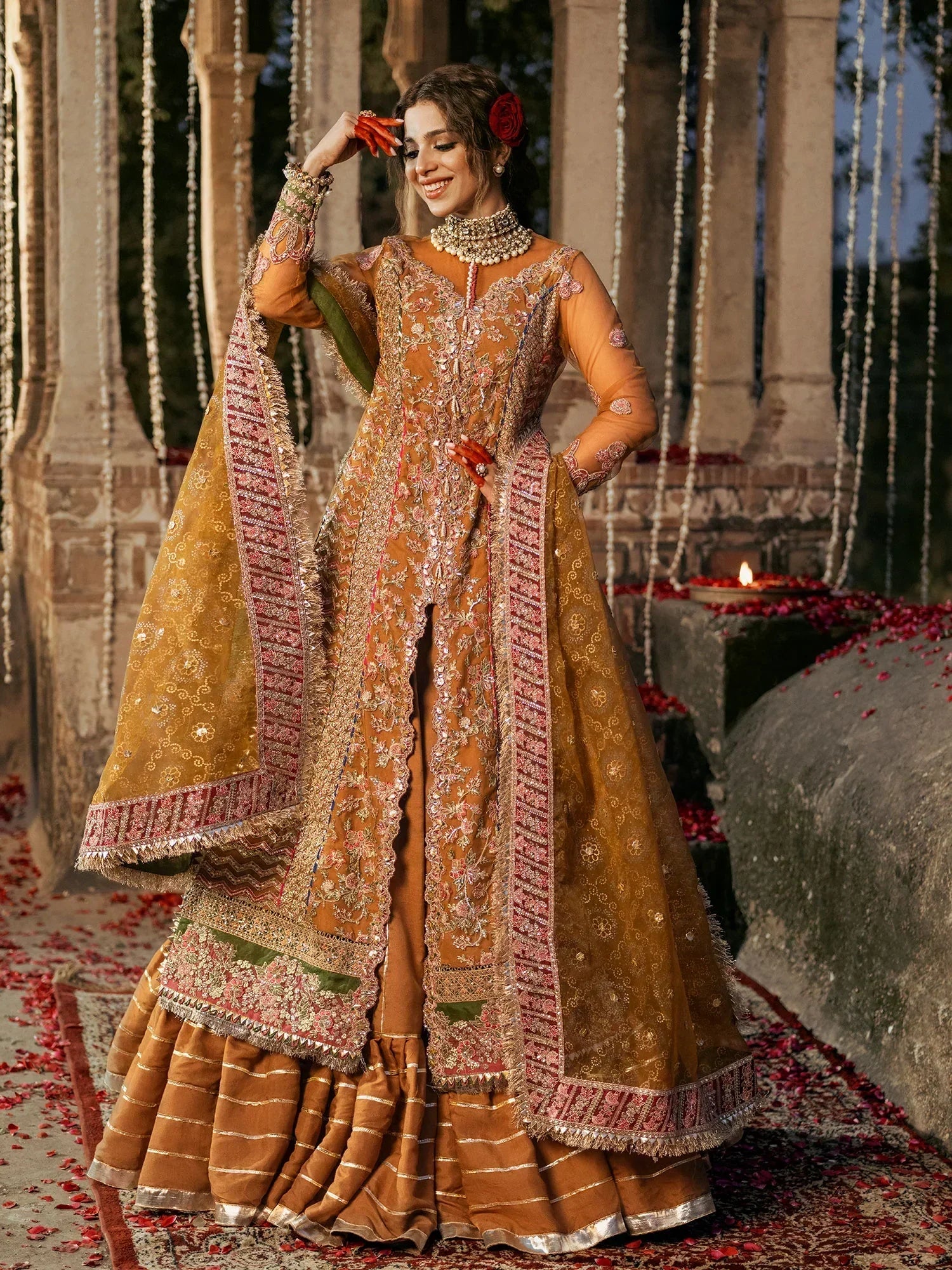 Maryam Hussain | Gulaab Wedding Formals 24 | Sandli