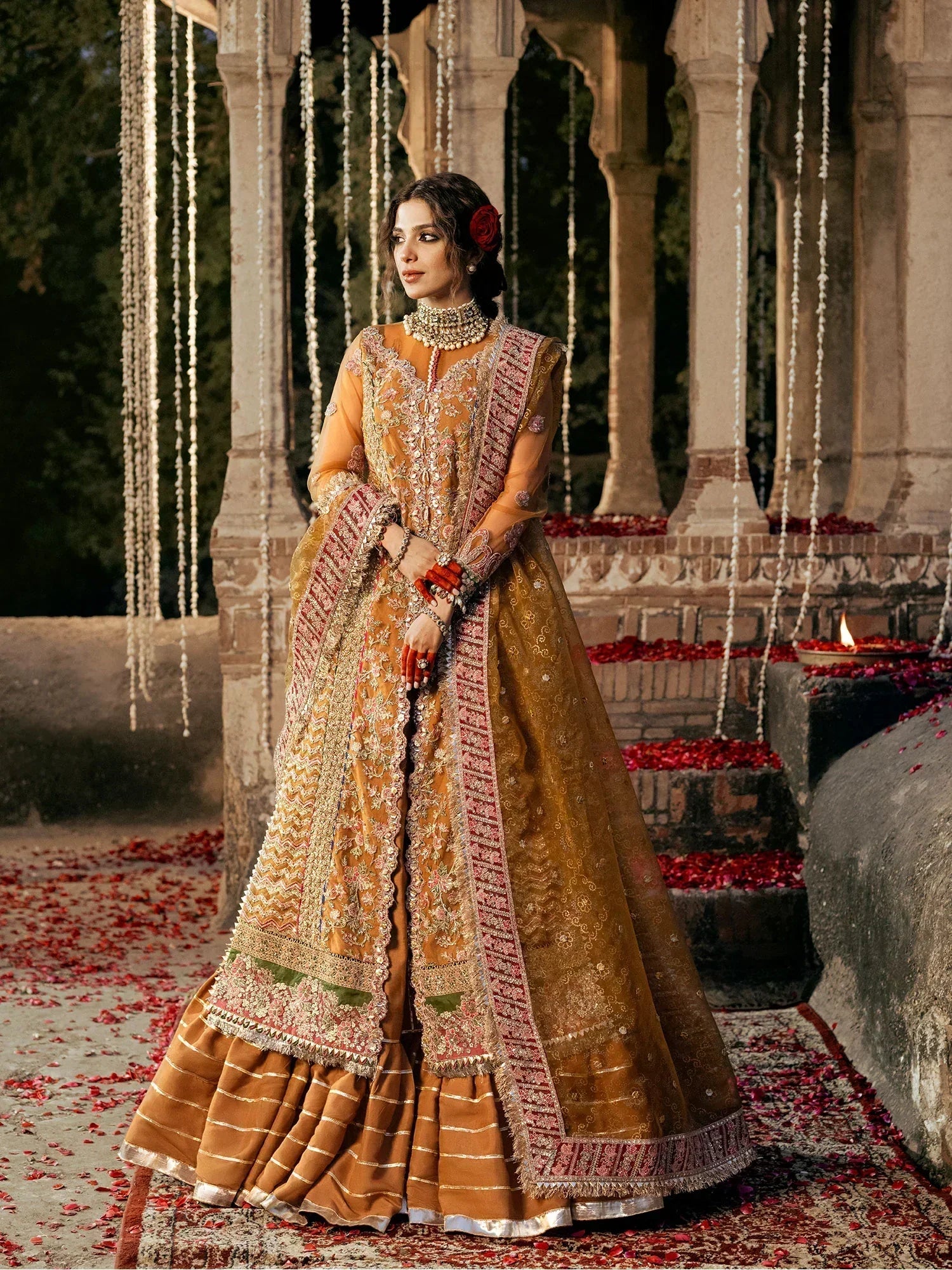 Maryam Hussain | Gulaab Wedding Formals 24 | Sandli by Designer Maryam Hussain - House of Maryam - Pakistani Designer Ethnic Wear in {{ shop.shopifyCountryName }}