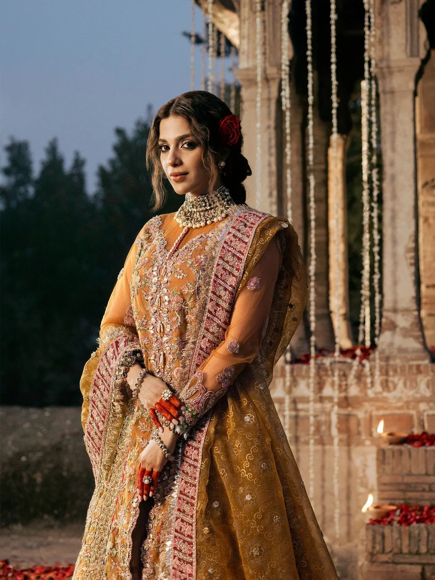 Maryam Hussain | Gulaab Wedding Formals 24 | Sandli by Designer Maryam Hussain - House of Maryam - Pakistani Designer Ethnic Wear in {{ shop.shopifyCountryName }}