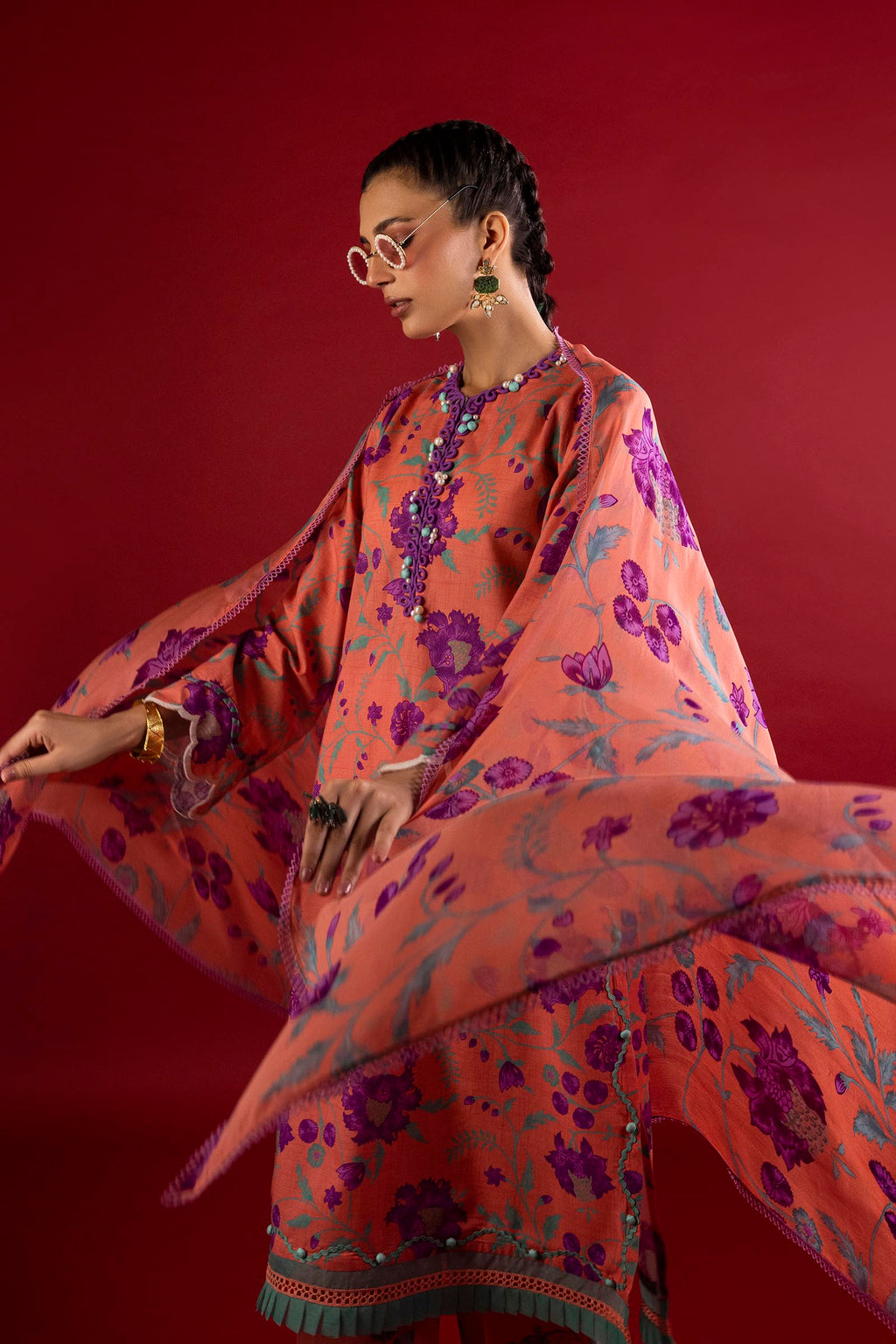 Sana Safinaz | Mahay Summer 26 | H263-009B-3CI, image 4