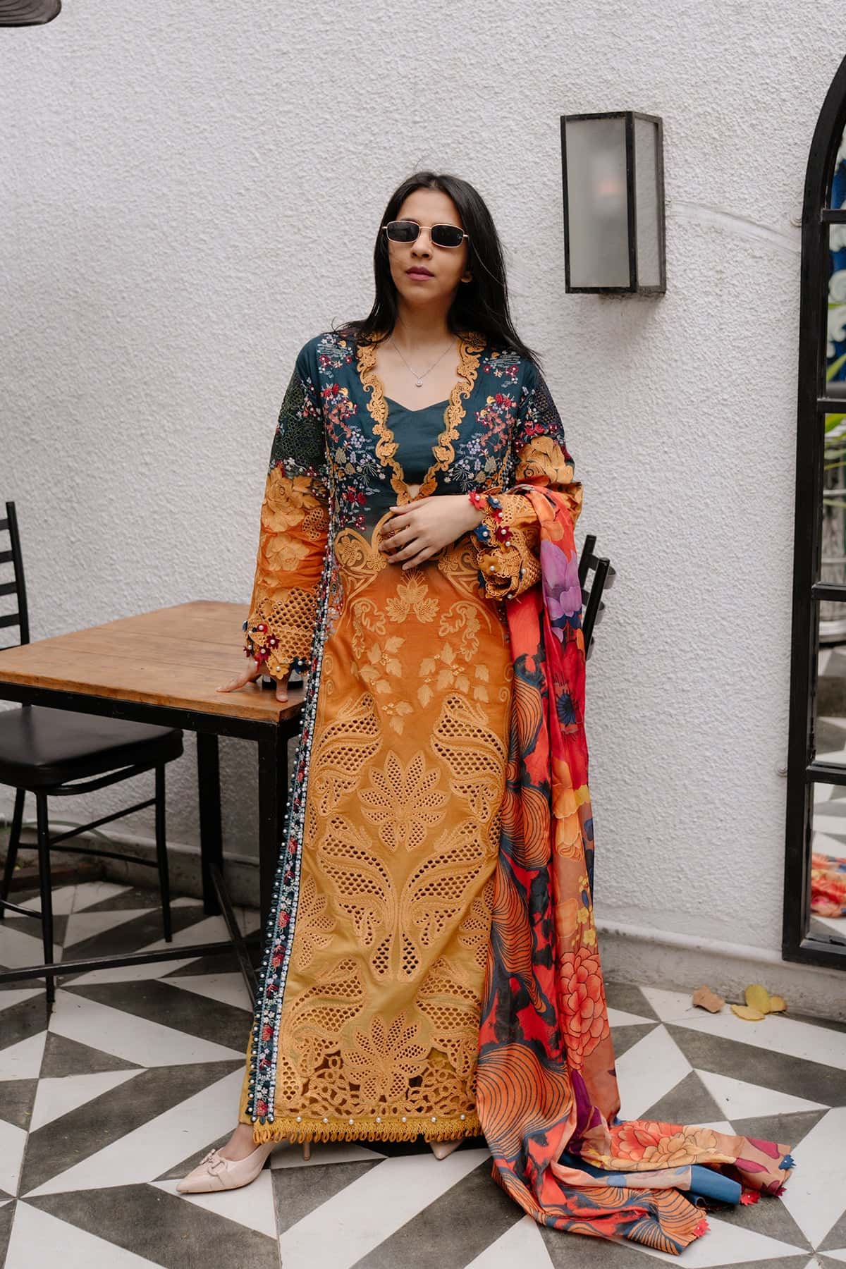 Afrozeh | Lawn 25 | Halcy -  Afrozeh Ladies Clothes - Original Designer Dress - House of Maryam