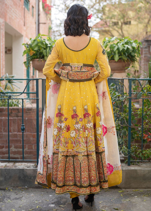 Ali Xeeshan | Chanda Luxury Pret | Amber -  Ali Xeeshan Ladies Clothes - Original Designer Dress - House of Maryam