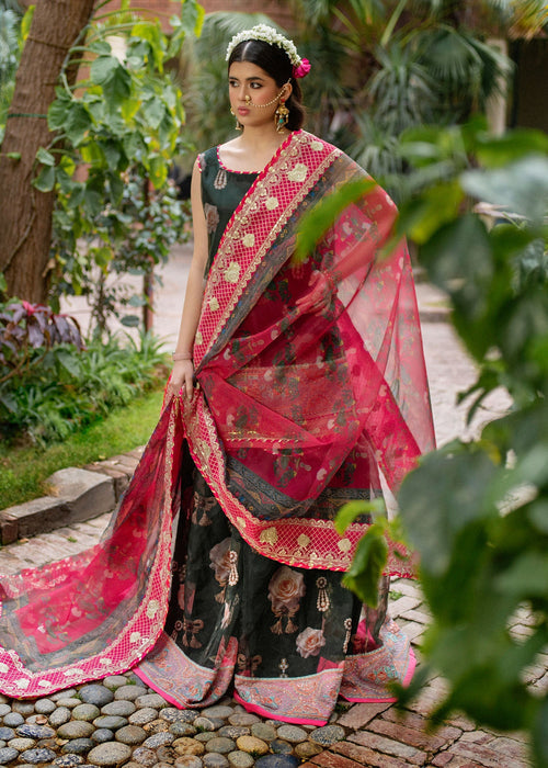 Ali Xeeshan | Chanda Luxury Pret | Green Forest -  Ali Xeeshan Ladies Clothes - Original Designer Dress - House of Maryam
