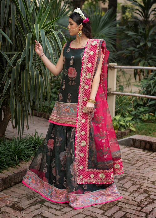 Ali Xeeshan | Chanda Luxury Pret | Green Forest -  Ali Xeeshan Ladies Clothes - Original Designer Dress - House of Maryam