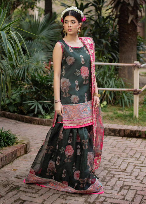 Ali Xeeshan | Chanda Luxury Pret | Green Forest -  Ali Xeeshan Ladies Clothes - Original Designer Dress - House of Maryam
