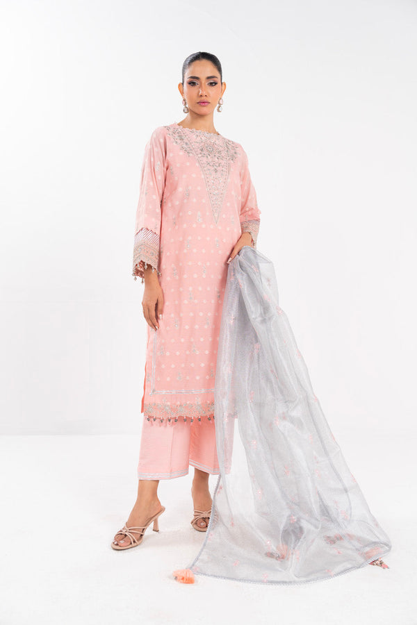 Al Karam | Luxe Formals | RTS | SHIRT, LINING, TROUSER & DUPATTA F by Alkaram